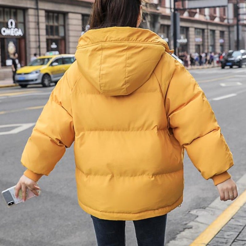 Women's Down Jacket – Loose Fit Warm Coat for Winter Fashion & Outdoor