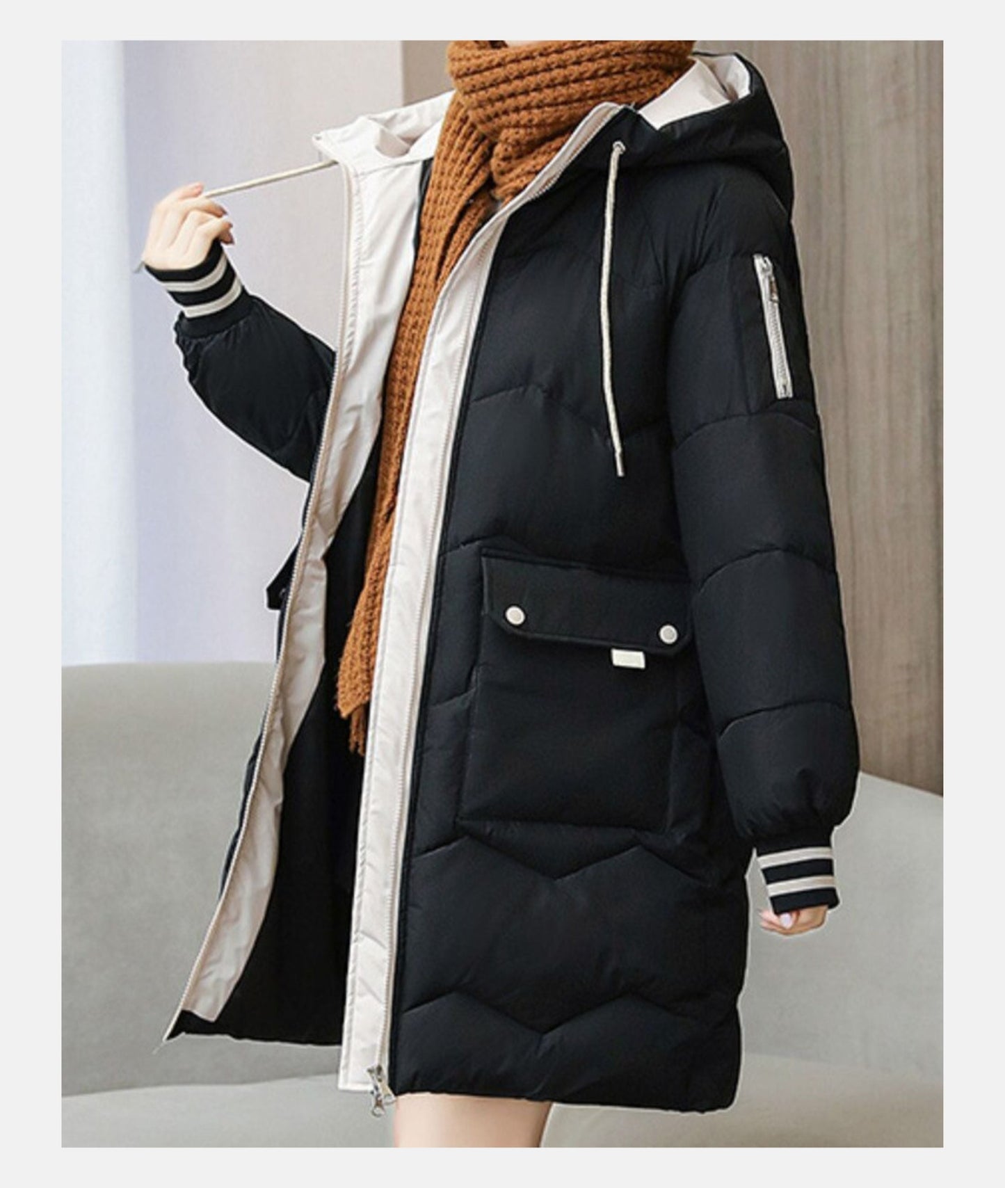 Chic Winter Coat for Women – Stylish Warm Outerwear with Elegant Design