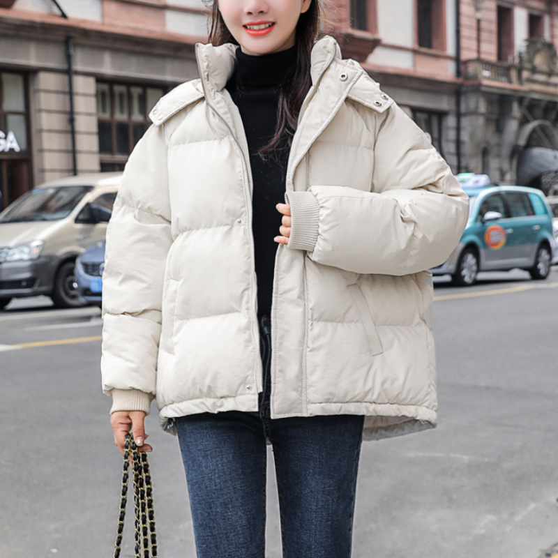 Women's Down Jacket – Loose Fit Warm Coat for Winter Fashion & Outdoor