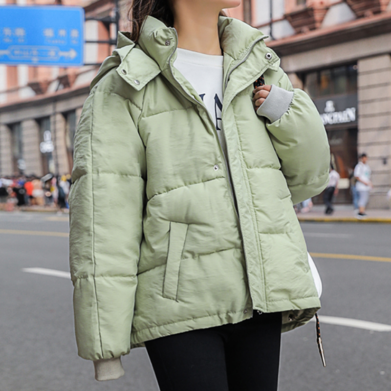 Women's Down Jacket – Loose Fit Warm Coat for Winter Fashion & Outdoor