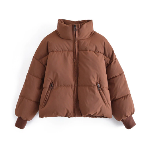 Winter Jacket Women – High Collar Warm Coat for Cold Weather Fashion