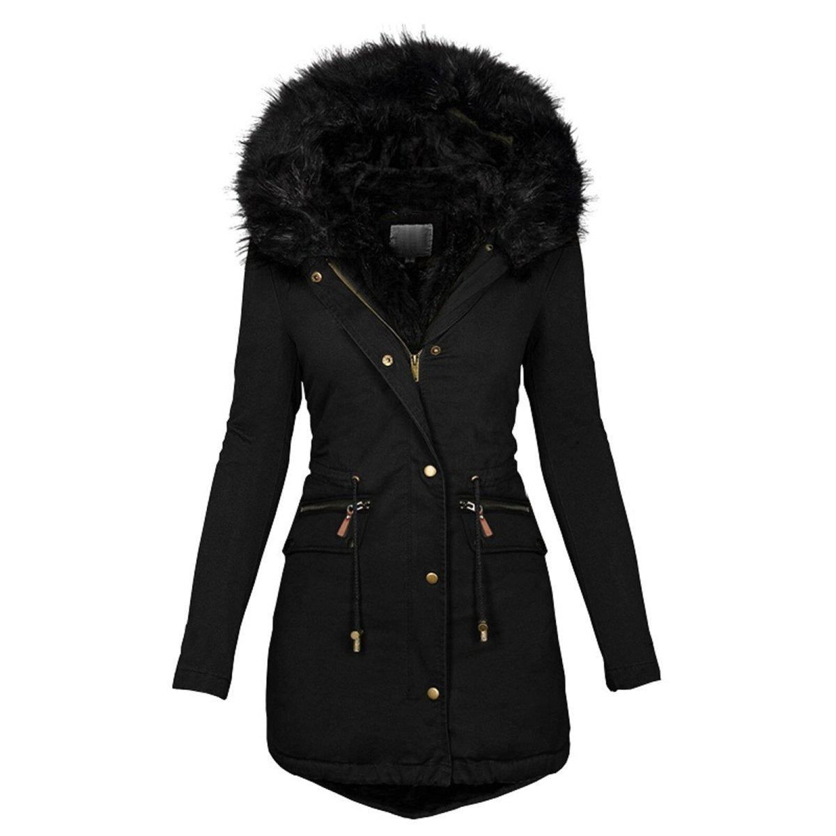 Warm Winter Jacket for Women – Stylish Insulated Coat with Hood and Pockets