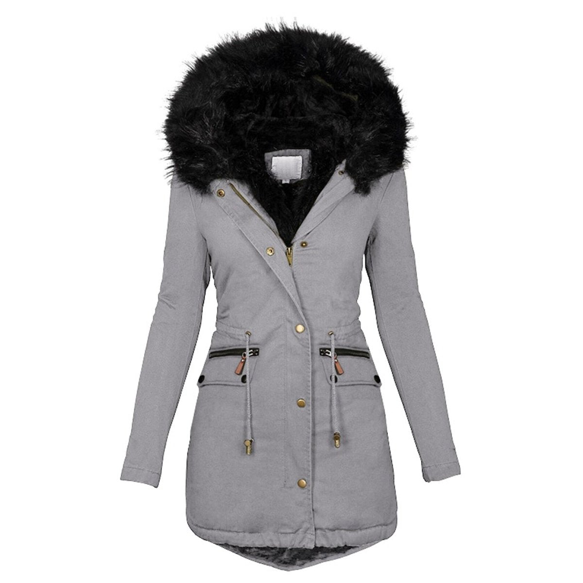 Warm Winter Jacket for Women – Stylish Insulated Coat with Hood and Pockets